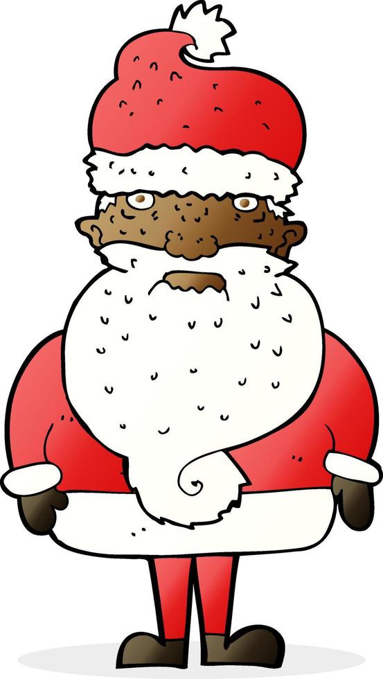 cartoon papai noel vetor