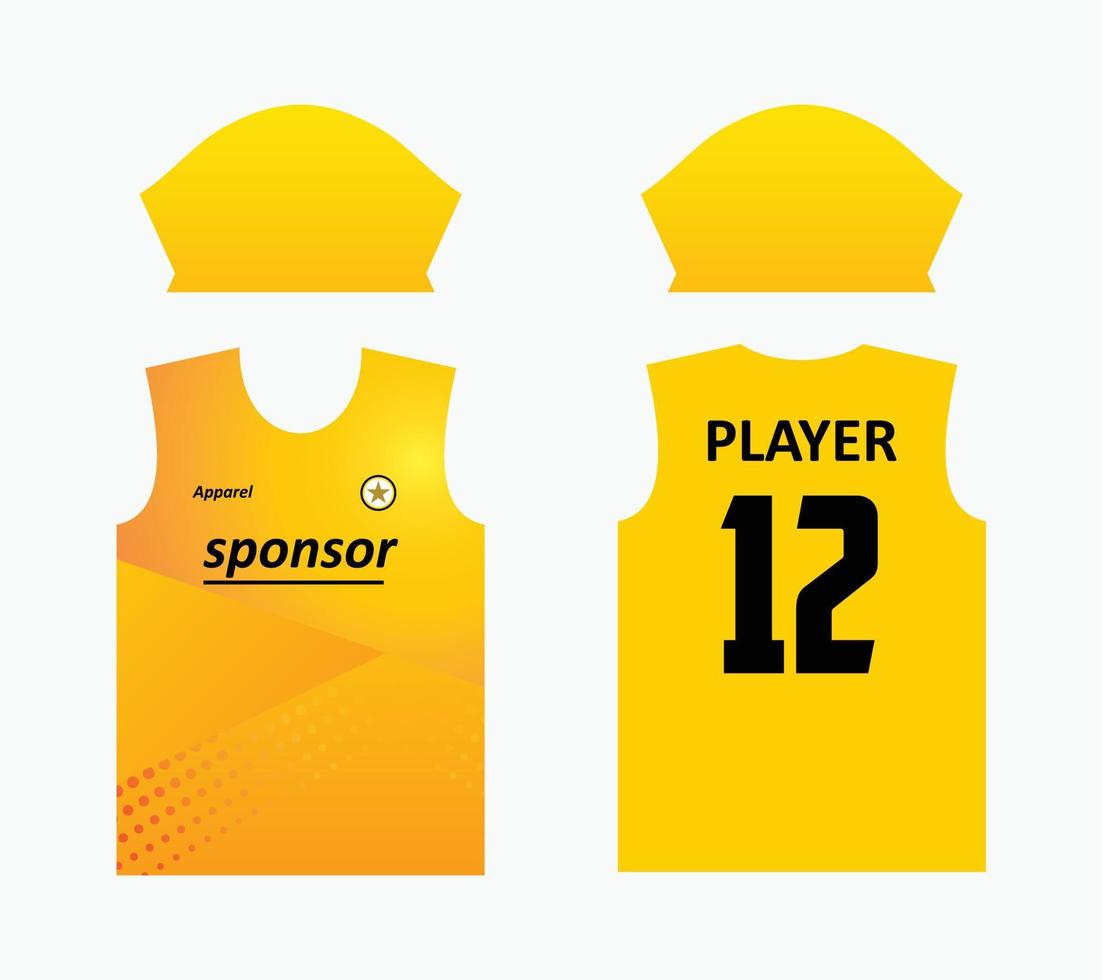 design de impressão de jersey padrão abstrato para jersey de sublimação. modelos de camisa para equipes esportivas de futebol, basquete, ciclismo, vôlei, etc. tema de cor laranja vetor