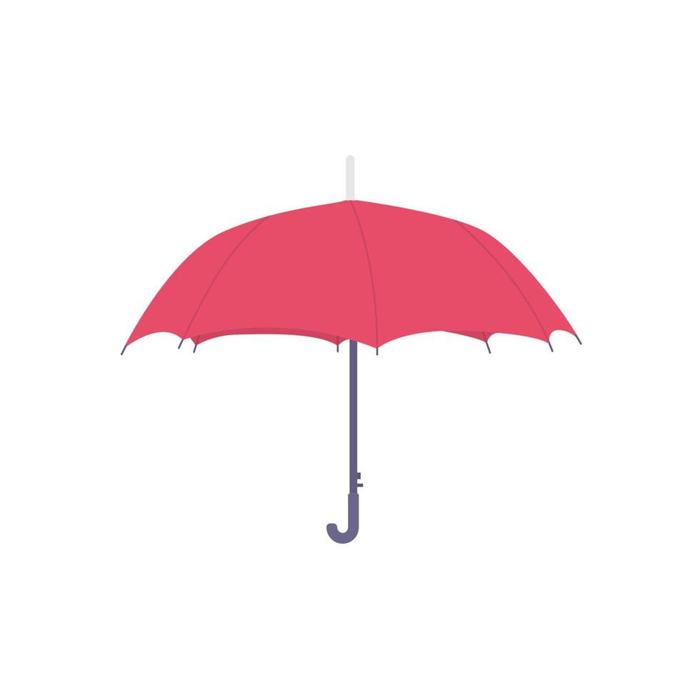 ilustração plana de guarda-chuva. elemento de design de ícone limpo em fundo branco isolado vetor