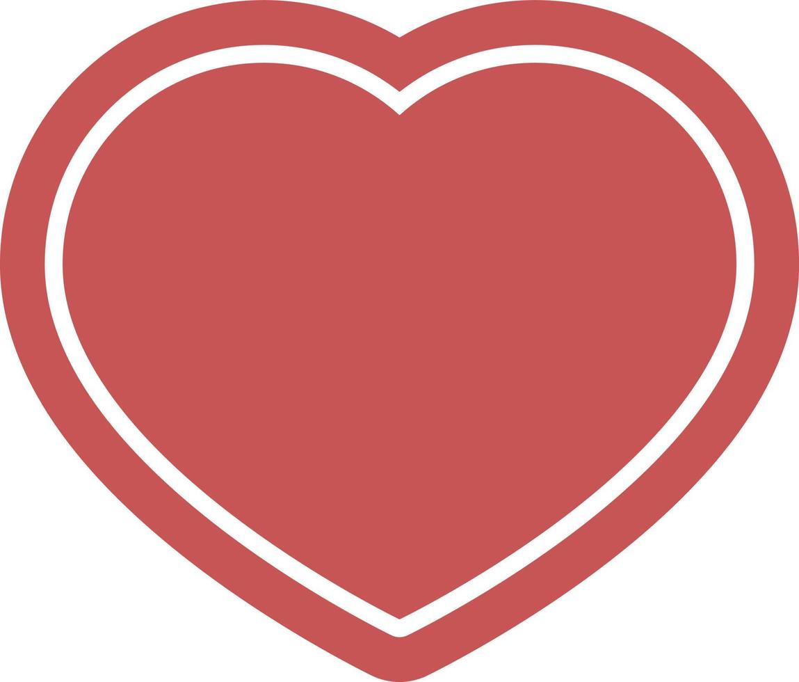 ícone de ilustração vetorial gráfico de símbolo de coração vetor
