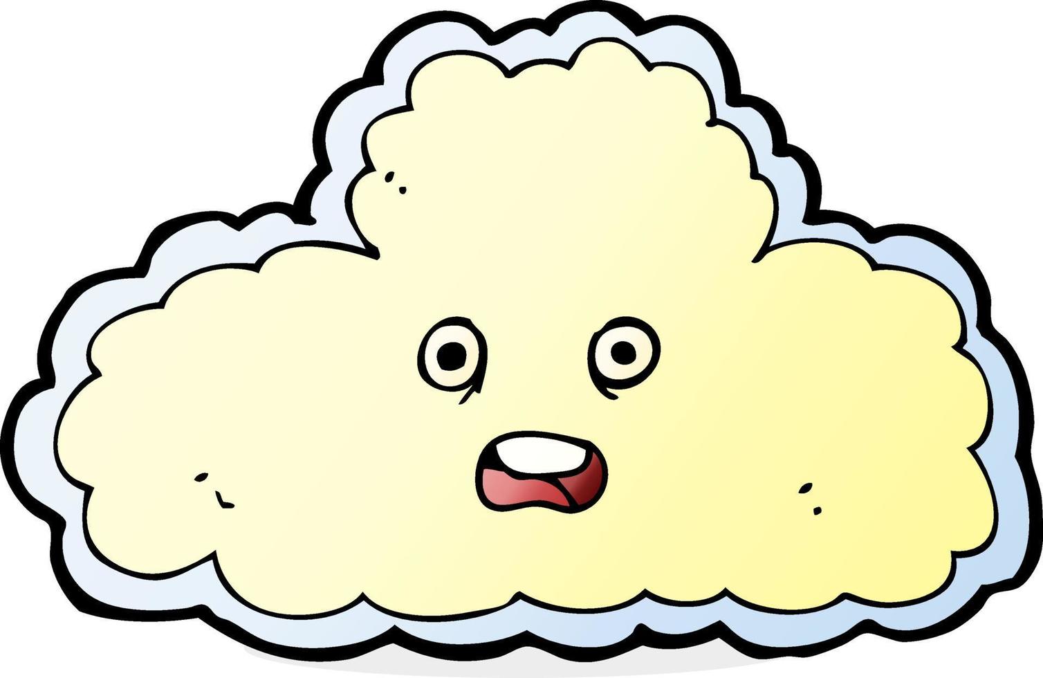 símbolo de nuvem de desenho animado vetor