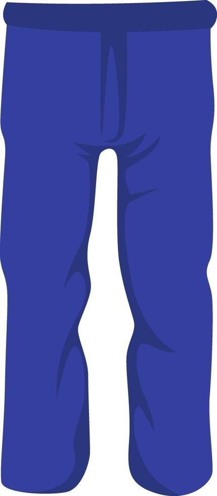 homem azul jeans, ilustração, vetor em fundo branco