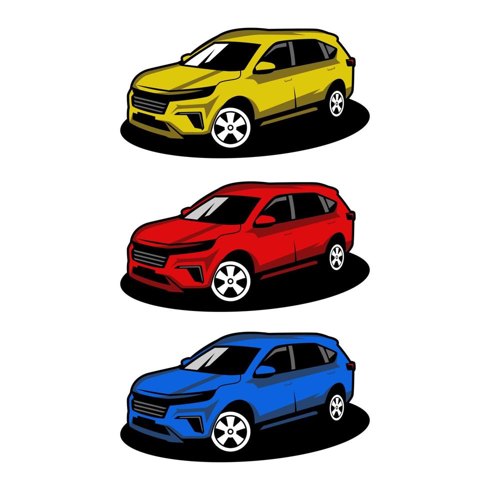 definir o logotipo da coleção de carros automotivos vetor