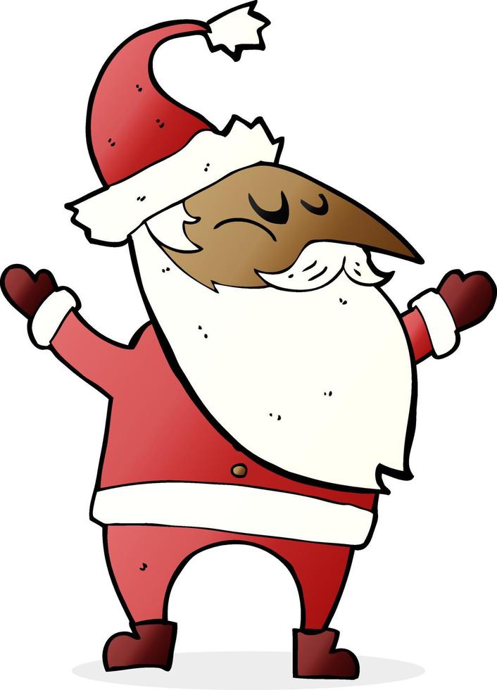 cartoon papai noel vetor