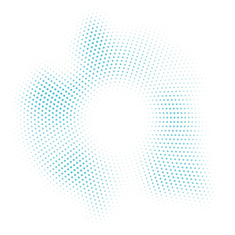 fundo abstrato com um design de ponto de meio-tom azul vetor