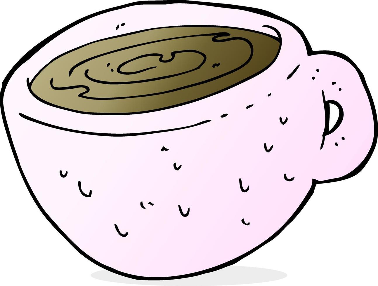 xícara de café de desenho animado vetor