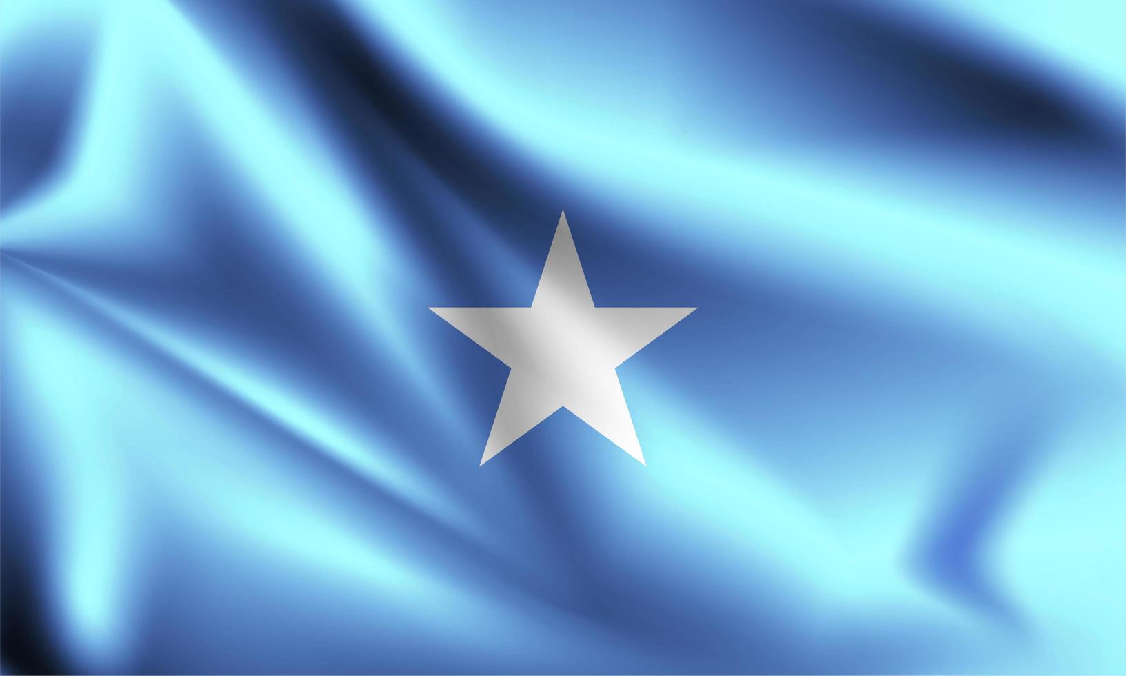 bandeira 3d da somália vetor