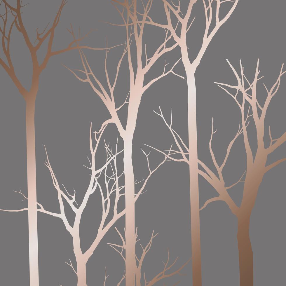 projeto abstrato do teste padrão da silhueta da árvore vetor