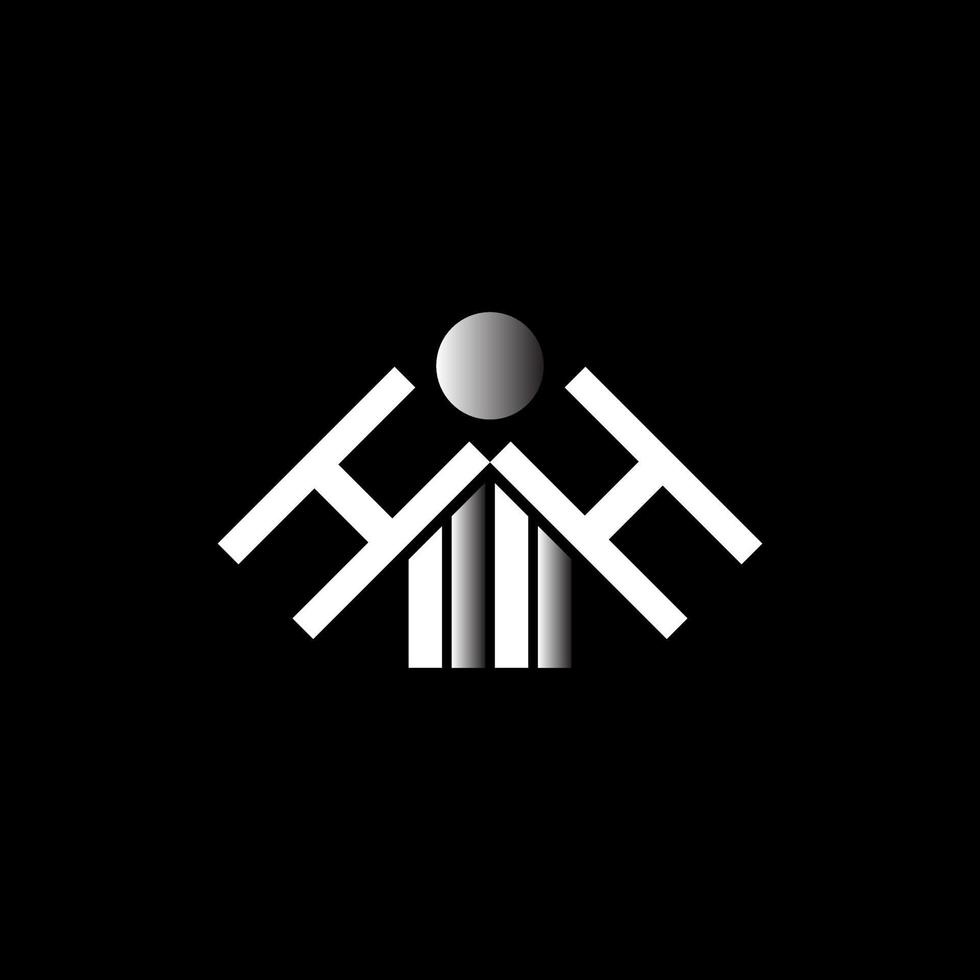 hh letter logo design criativo com gráfico vetorial, hh logotipo simples e moderno. vetor