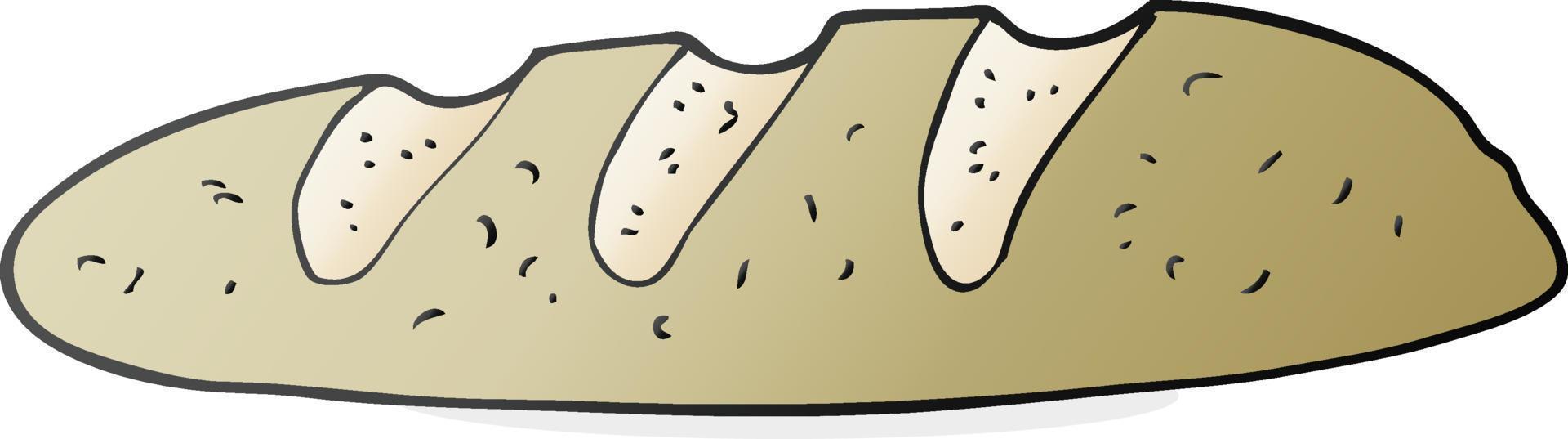 pão de desenho animado vetor