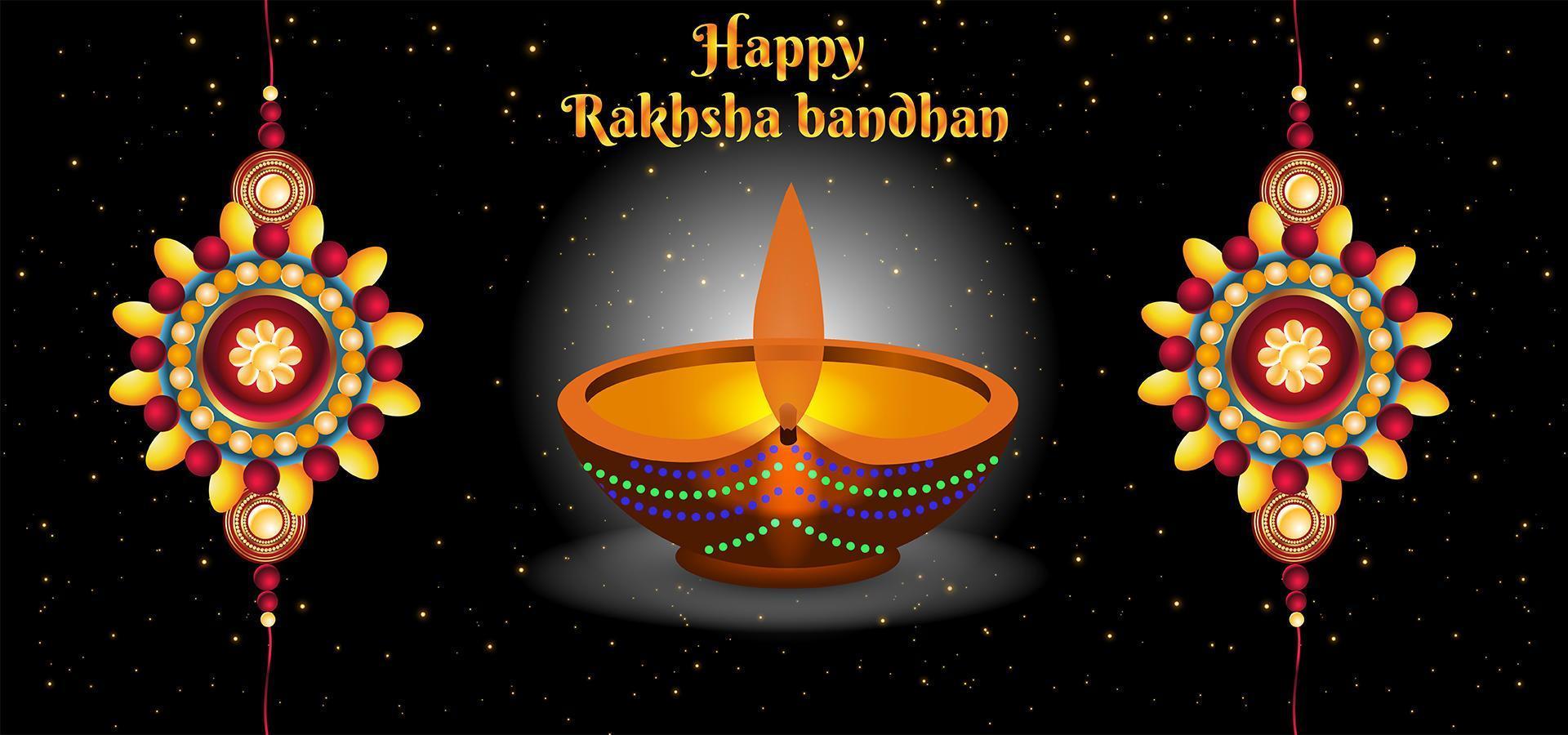 feliz raksha bandhan celebrações abstraem base vetor