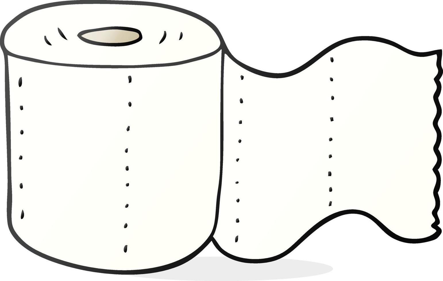 papel higiênico de desenho animado vetor