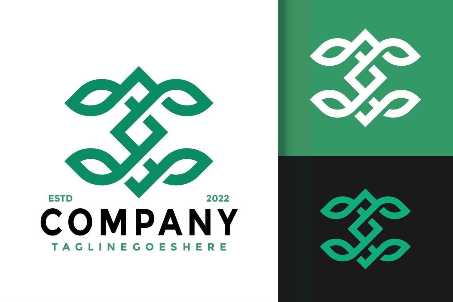 design de logotipo de empresa de folha de natureza abstrata, vetor de logotipos de identidade de marca, logotipo moderno, modelo de ilustração vetorial de designs de logotipo