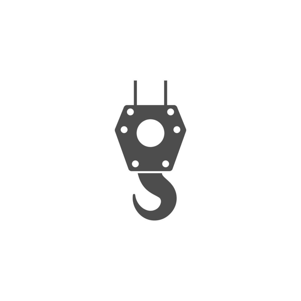 ilustração de design de ícone de logotipo de guindaste vetor