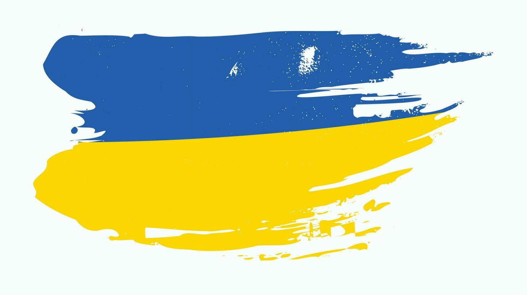 vetor de bandeira ucraniana de textura grunge