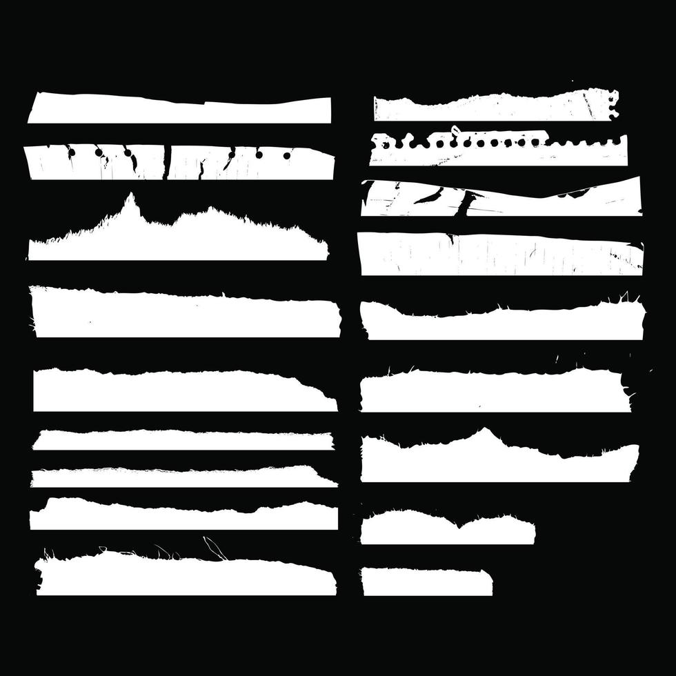 ilustração vetorial bordas silhueta de papel picado isolada em fundo preto vetor