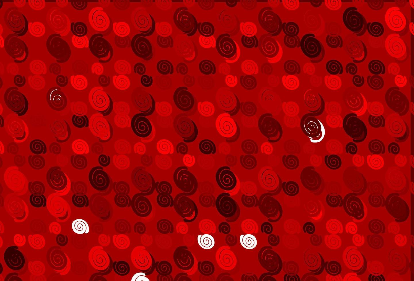 modelo de vetor vermelho claro com formas de bolha.