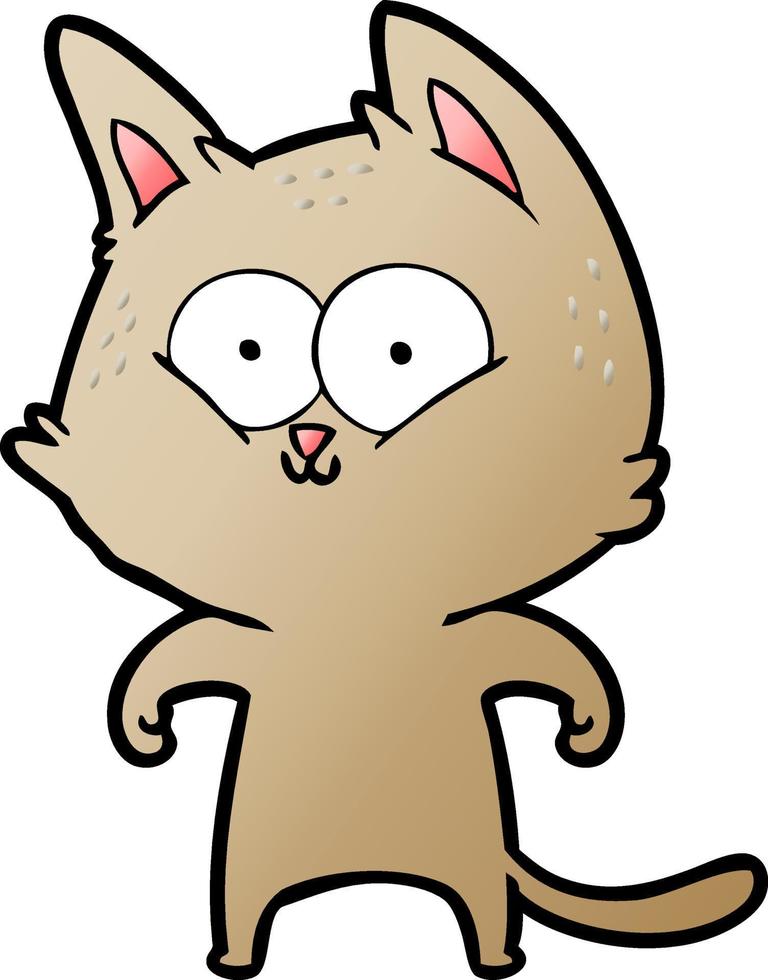 personagem de gato de desenho vetorial vetor