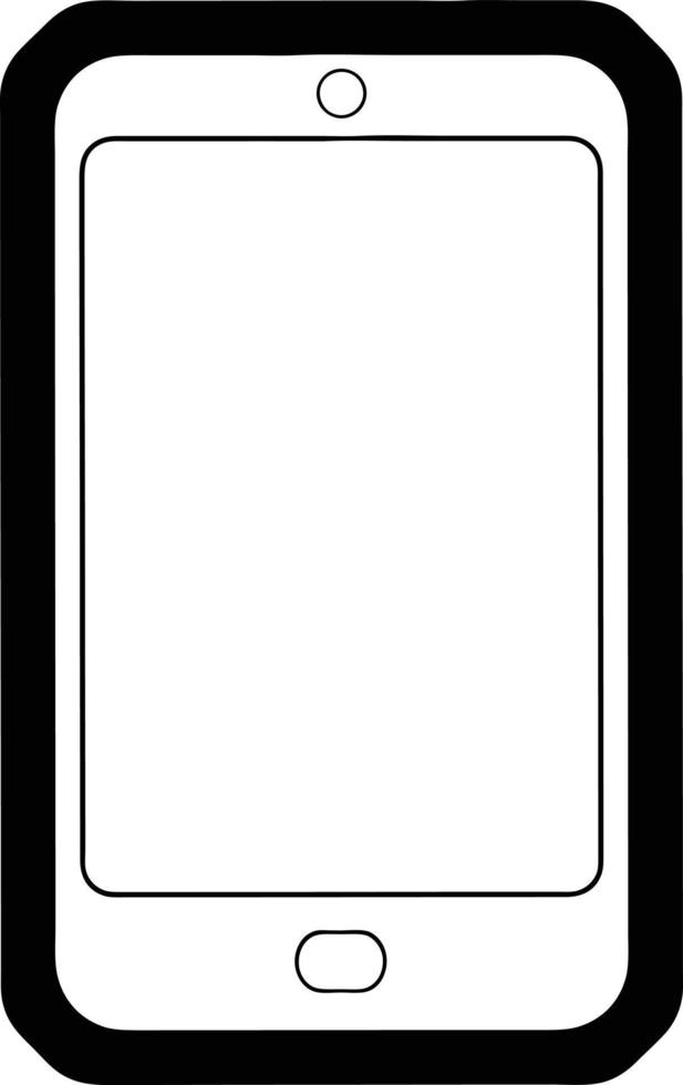 ícone de ilustração vetorial gráfico de telefone celular vetor