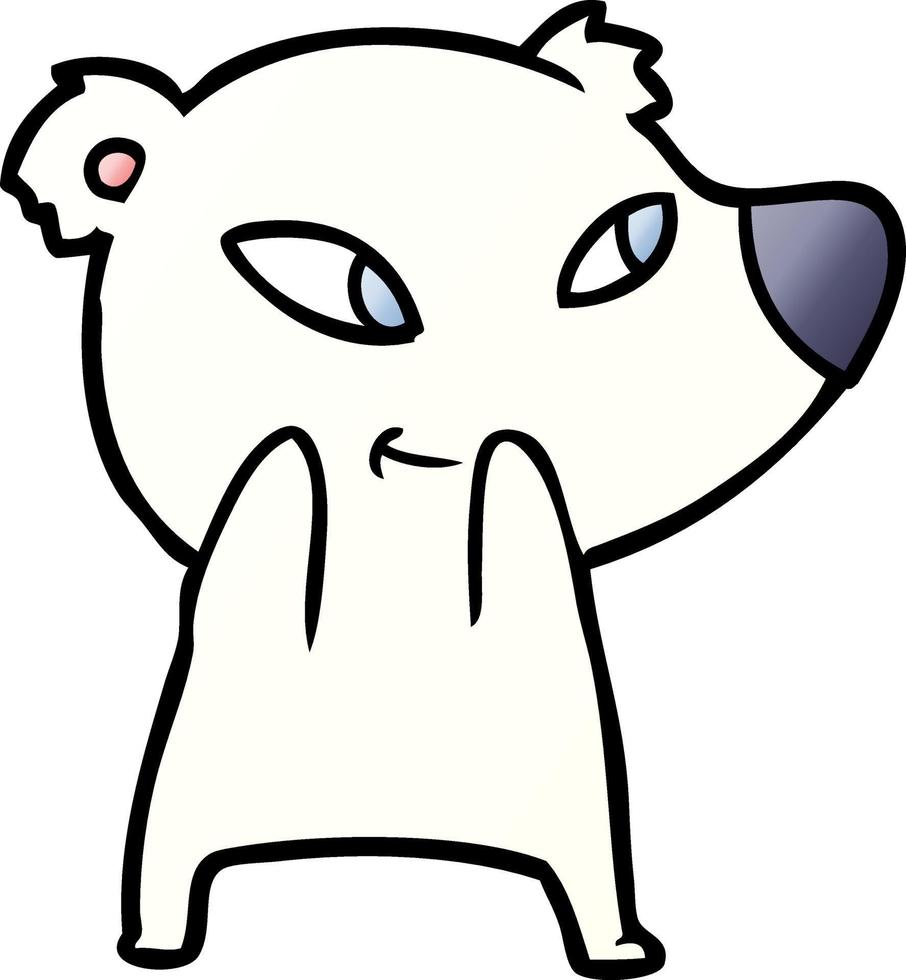 desenho de urso polar vetor