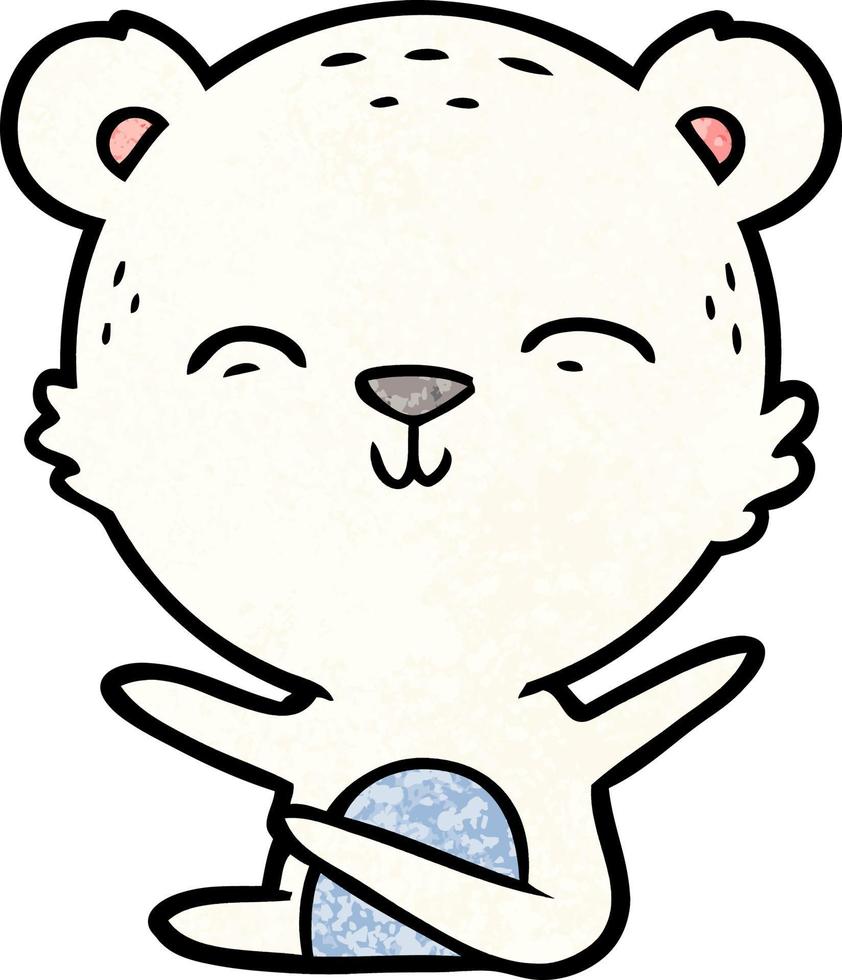 desenho de urso polar vetor