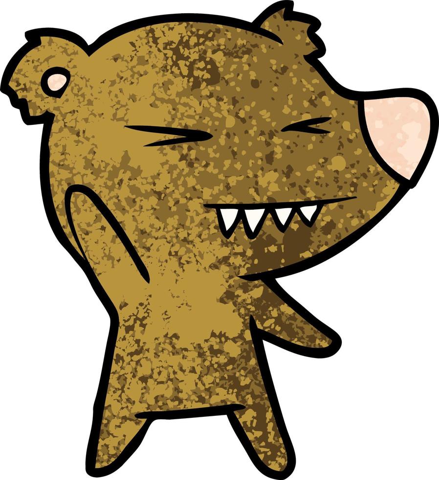 personagem de desenho animado urso vetor