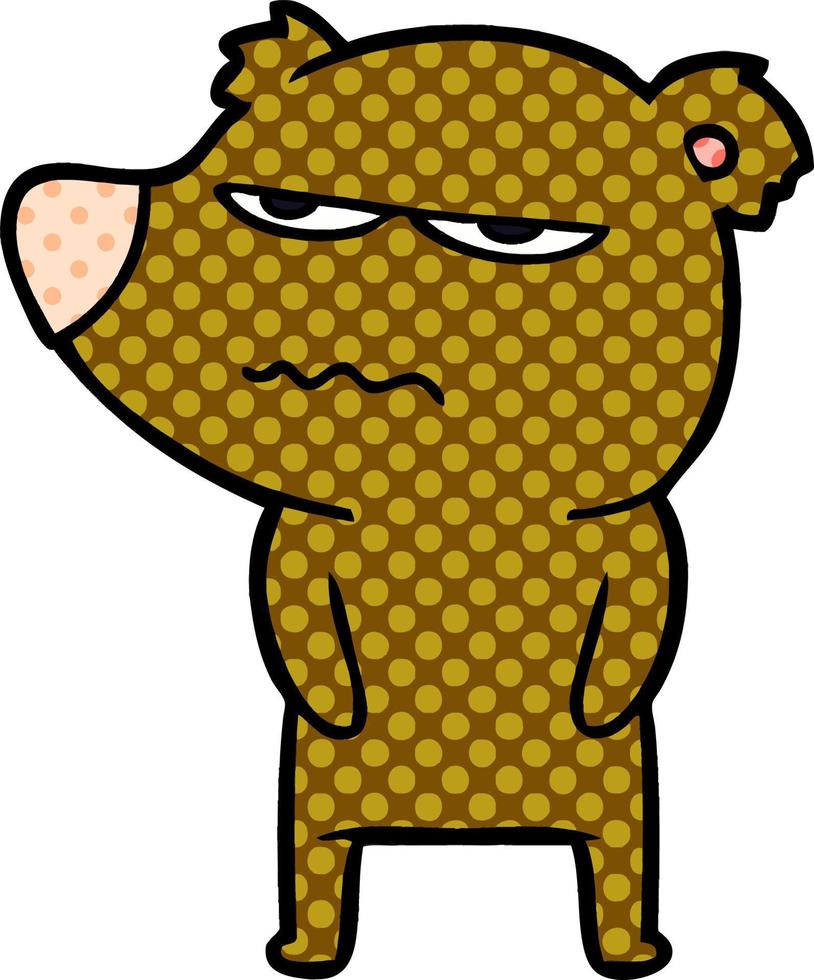 personagem de desenho animado urso vetor