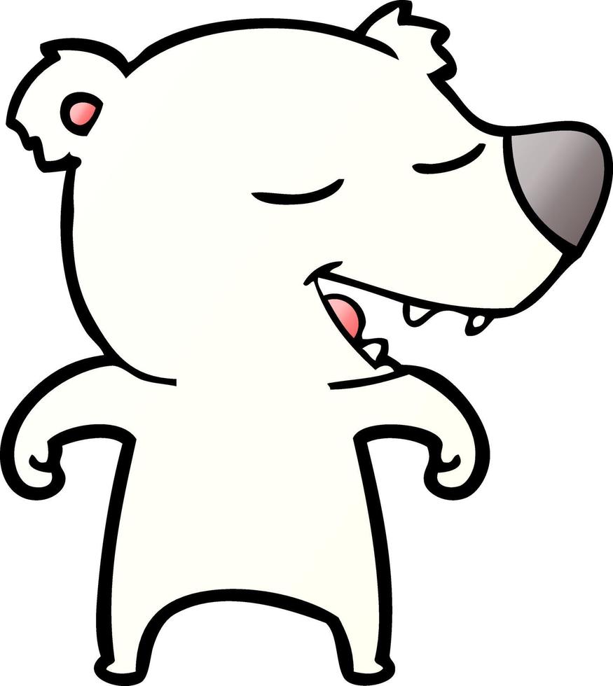 desenho de urso polar vetor