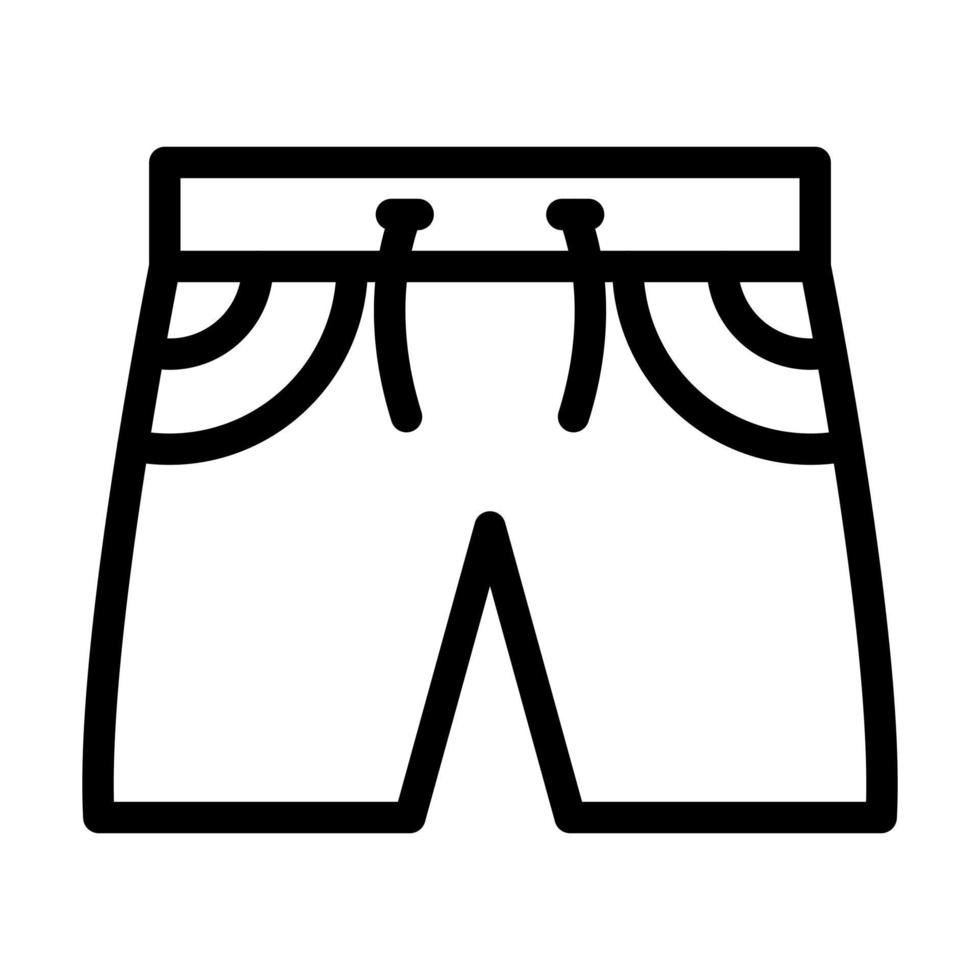 design de ícone de shorts vetor