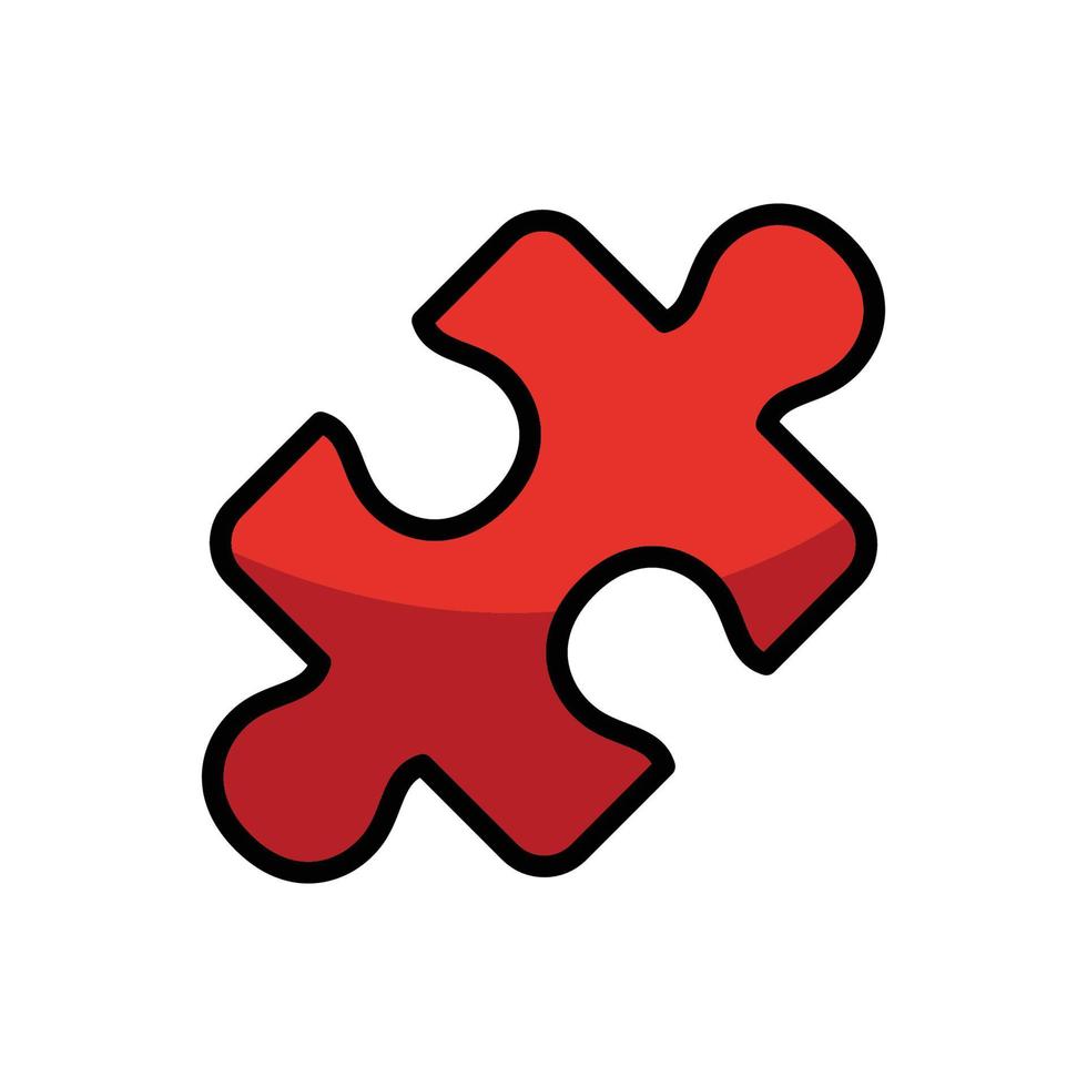 modelo de design de vetor de ícone de quebra-cabeça