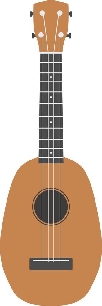 ícone de ukulele, ilustração plana vetor