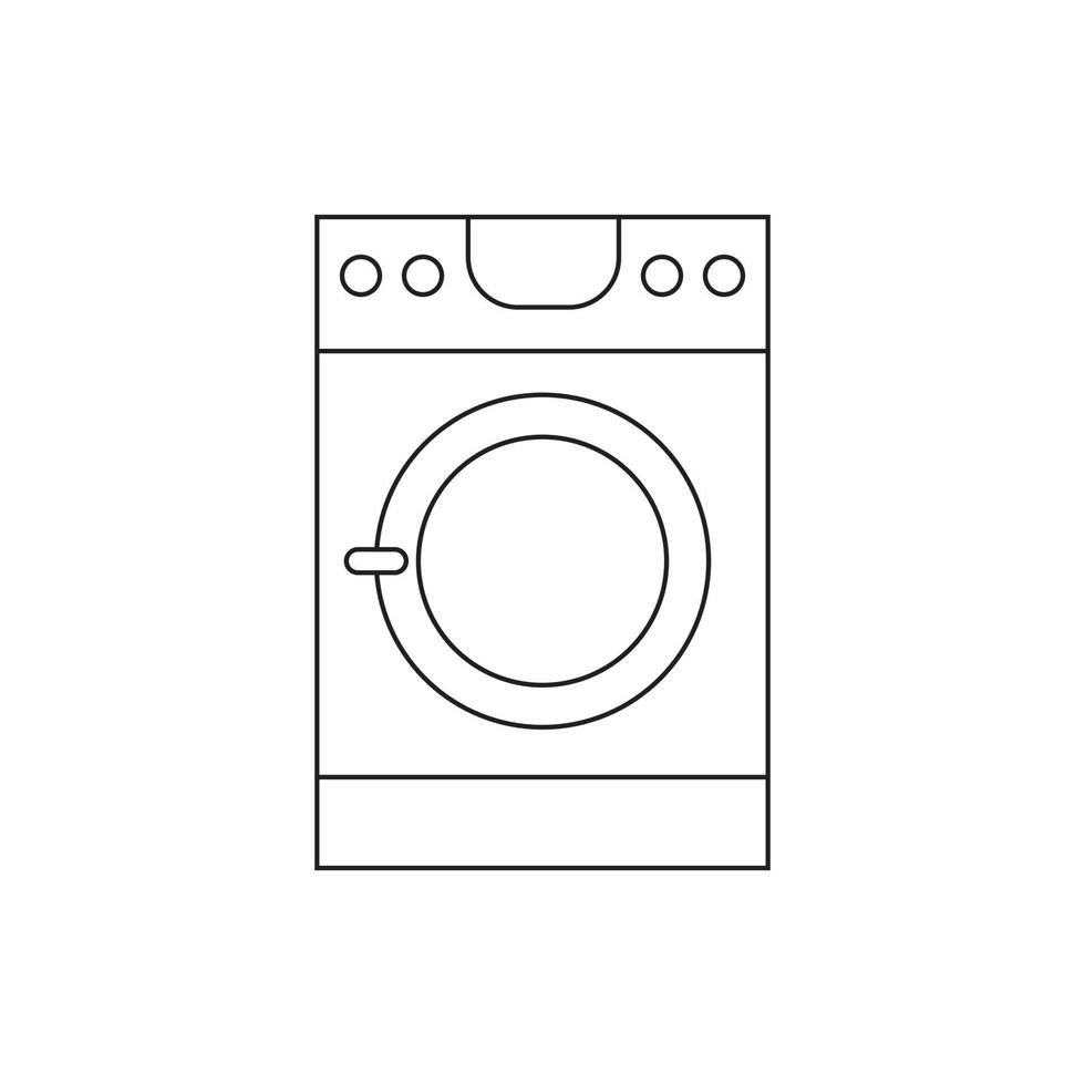 ícone da máquina de lavar para apresentação do ícone do símbolo do site vetor