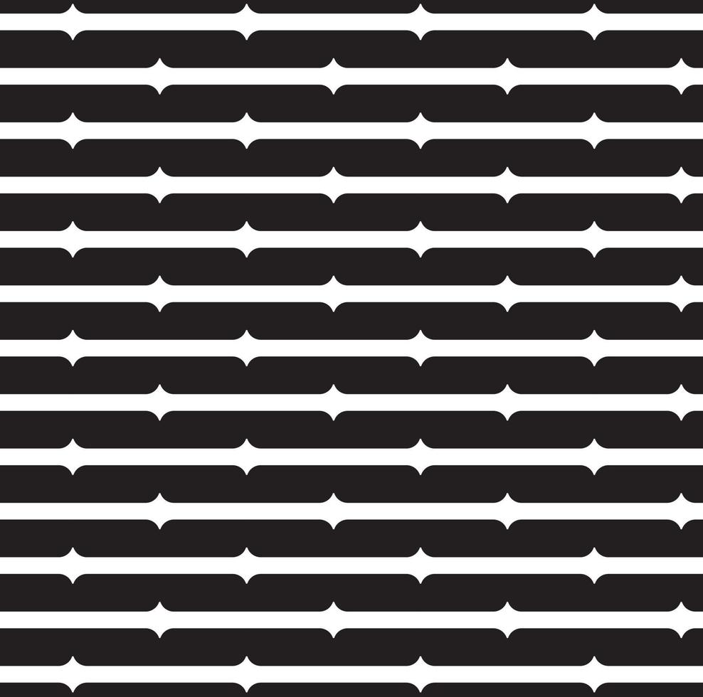 padrão abstrato fronteira sem costura preto, cinza e branco listras quadradas tecido de padrão de labirinto geométrico bonito. vetor