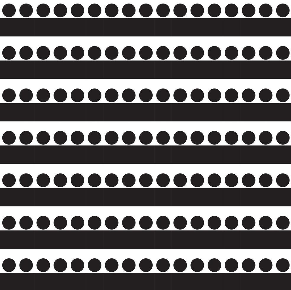 borda de padrão abstrato sem costura listras quadradas pretas, cinzas e brancas lindo tecido de padrão geométrico vetor