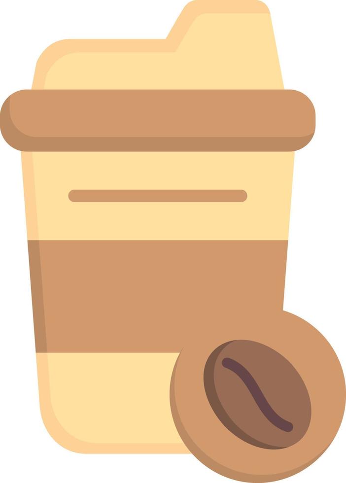 ícone plano de xícara de café vetor