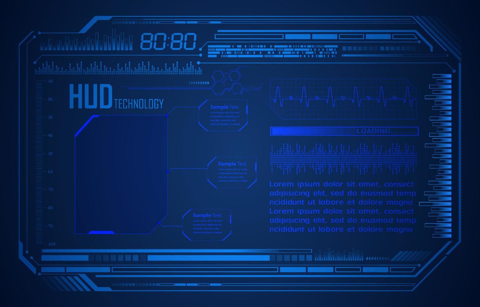 fundo de tecnologia moderna vetor