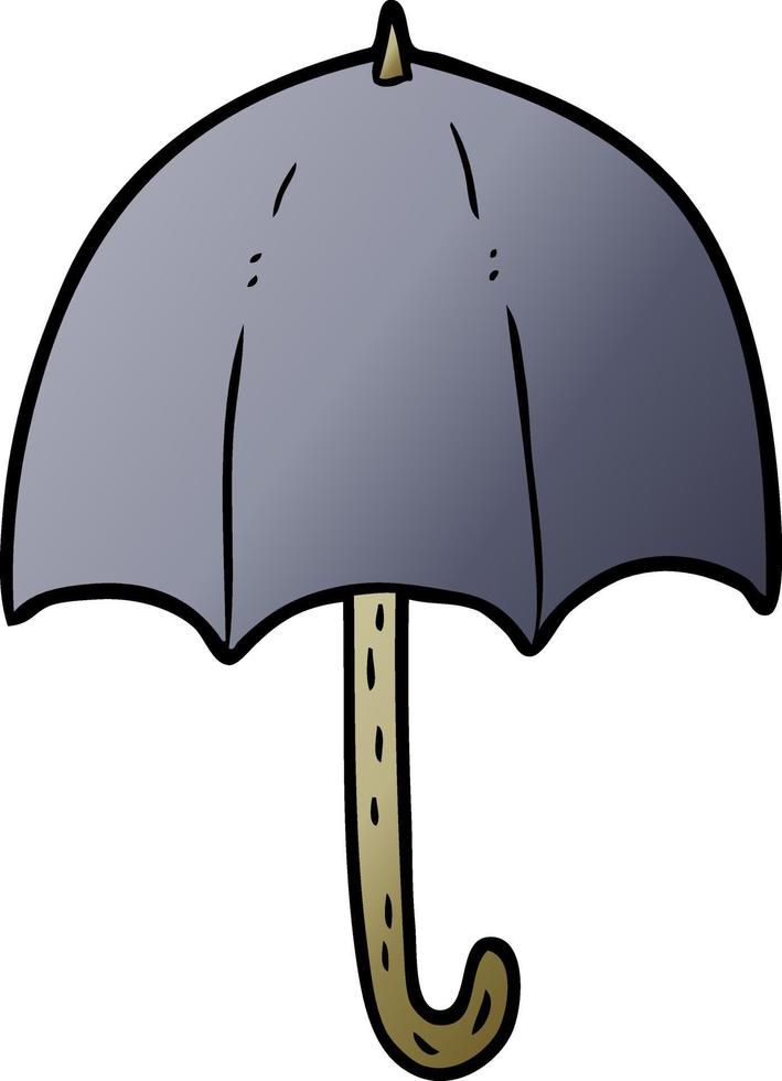 guarda-chuva aberto dos desenhos animados vetor