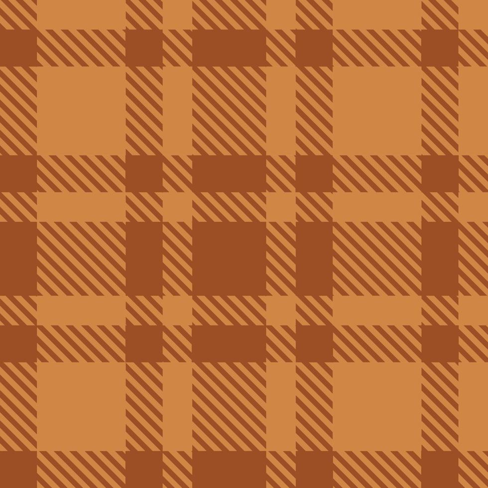 padrão sem emenda marrom ilustração em vetor tartan ohre. fundo xadrez. padrão de lã de moda clássica.