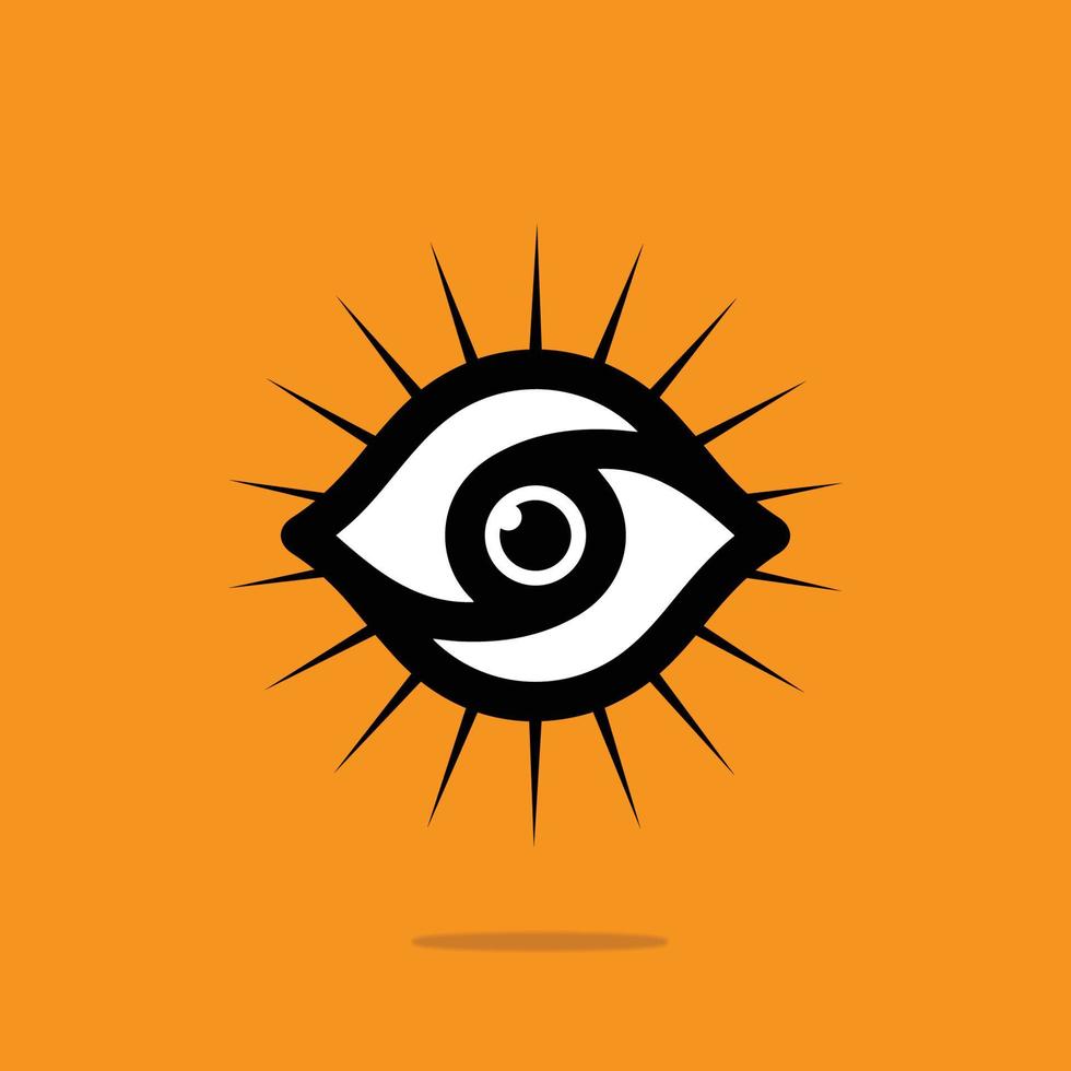 vetor de logotipo de olho