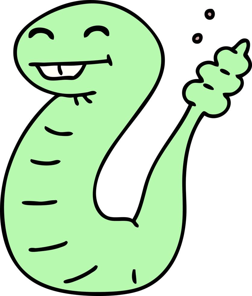 Desenho De Feliz Ilustração Vetorial Cobra Animado PNG , Desenho