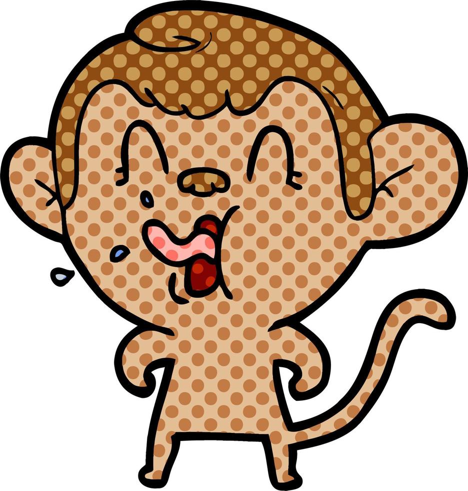 macaco de desenho animado vetor