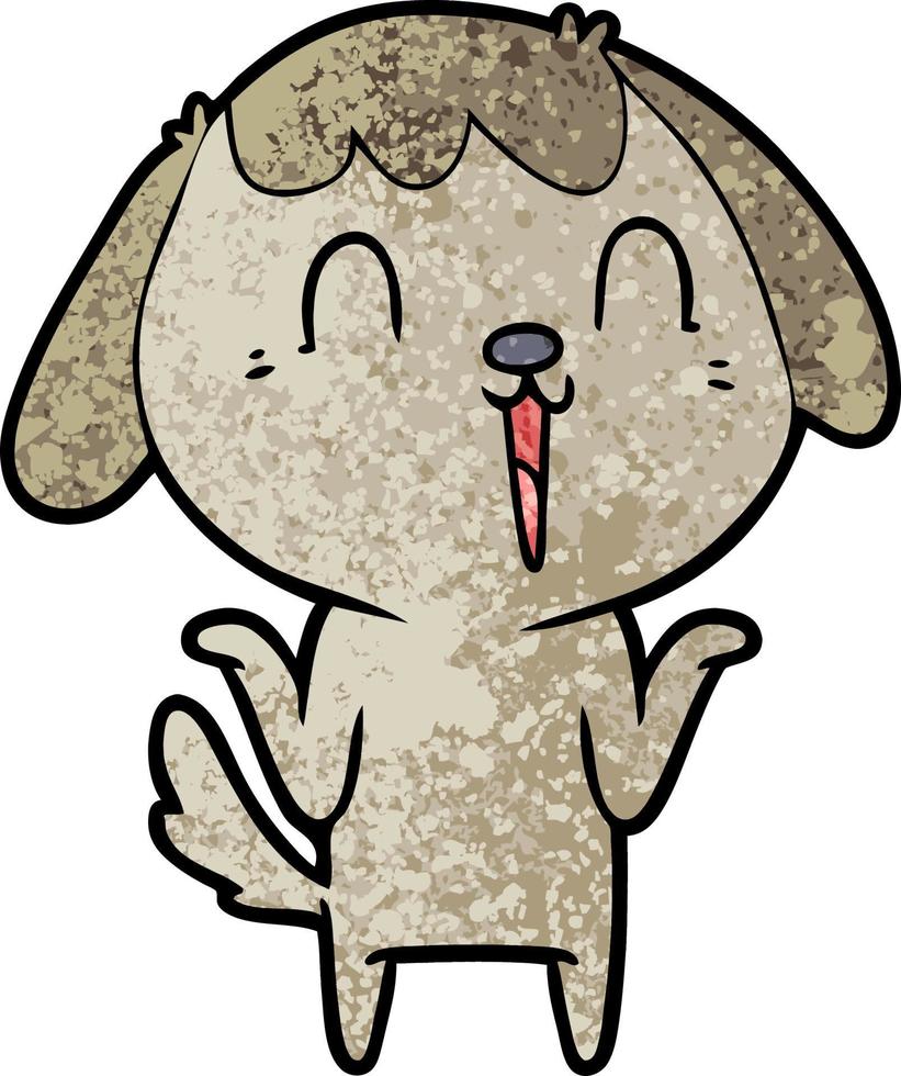 personagem de cachorro de desenho animado vetor