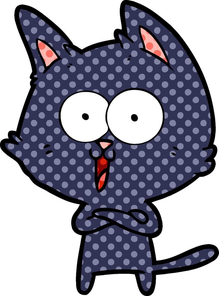 gato de desenho animado vetor