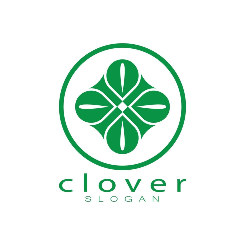 modelo de ilustração de ícone de inspiração de design de logotipo vetor folhas de trevo ou moringa, para design de produtos naturais, saúde, medicina, agricultura de trevo e moringa, cápsulas medicinais