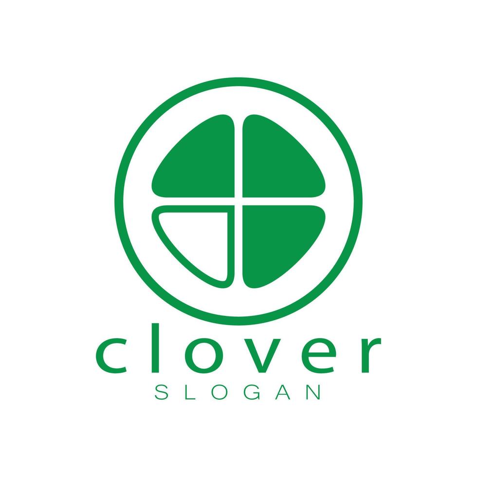 modelo de ilustração de ícone de inspiração de design de logotipo vetor folhas de trevo ou moringa, para design de produtos naturais, saúde, medicina, agricultura de trevo e moringa, cápsulas medicinais