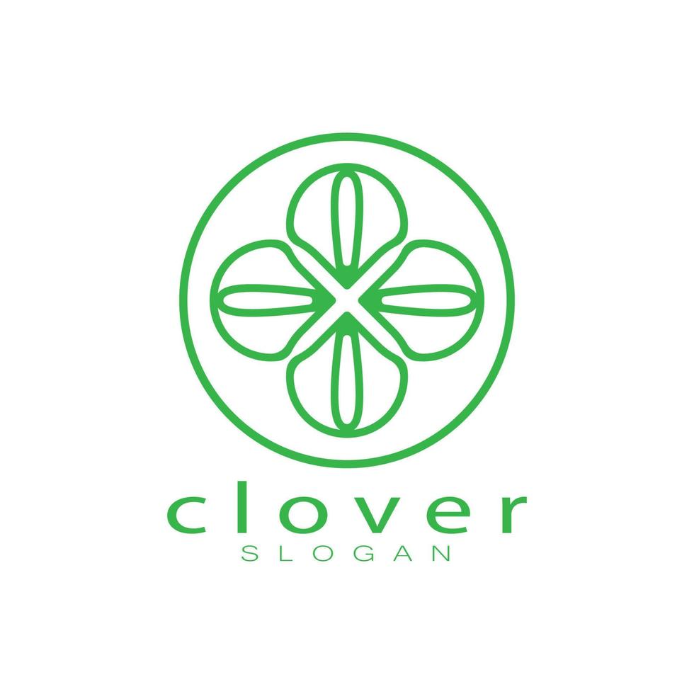 modelo de ilustração de ícone de inspiração de design de logotipo vetor folhas de trevo ou moringa, para design de produtos naturais, saúde, medicina, agricultura de trevo e moringa, cápsulas medicinais