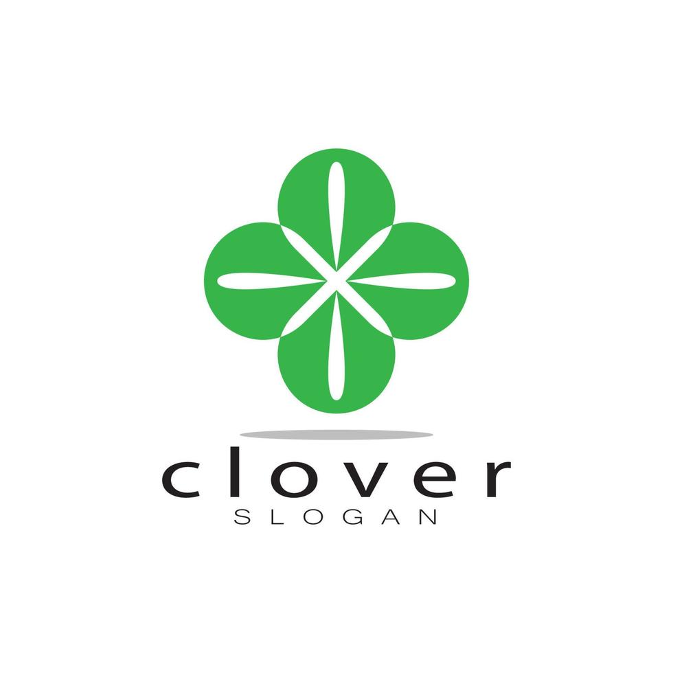 modelo de ilustração de ícone de inspiração de design de logotipo vetor folhas de trevo ou moringa, para design de produtos naturais, saúde, medicina, agricultura de trevo e moringa, cápsulas medicinais