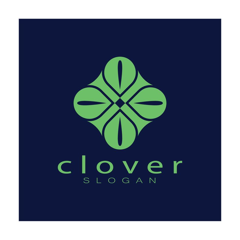 modelo de ilustração de ícone de inspiração de design de logotipo vetor folhas de trevo ou moringa, para design de produtos naturais, saúde, medicina, agricultura de trevo e moringa, cápsulas medicinais