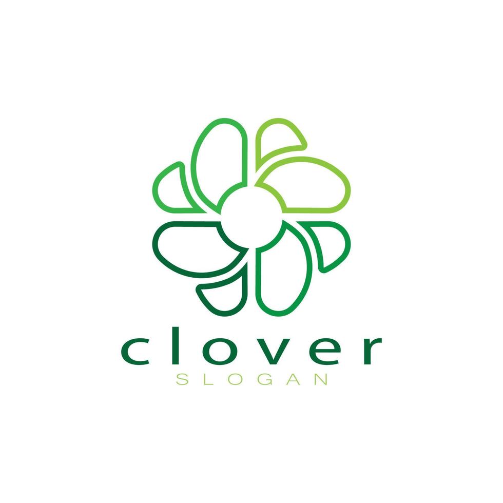 modelo de ilustração de ícone de inspiração de design de logotipo vetor folhas de trevo ou moringa, para design de produtos naturais, saúde, medicina, agricultura de trevo e moringa, cápsulas medicinais