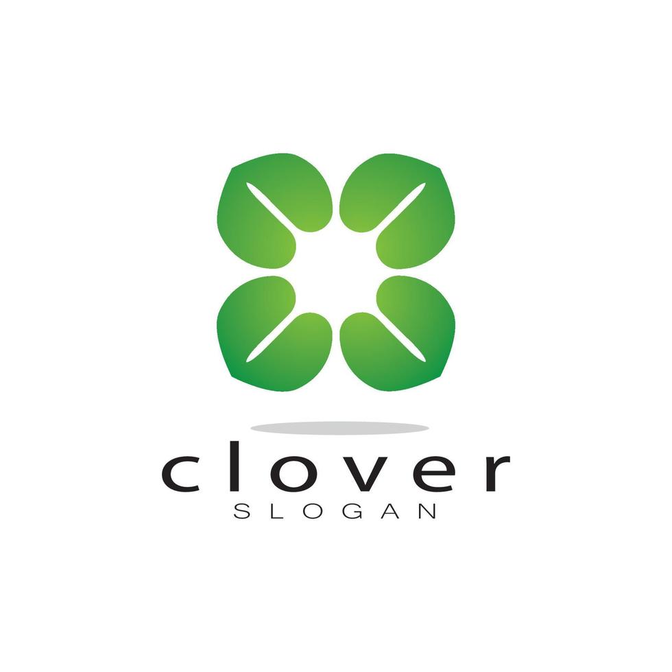 modelo de ilustração de ícone de inspiração de design de logotipo vetor folhas de trevo ou moringa, para design de produtos naturais, saúde, medicina, agricultura de trevo e moringa, cápsulas medicinais